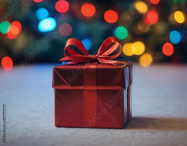 Fototapeta Atmosfera radiante: albero e luci natalizie
