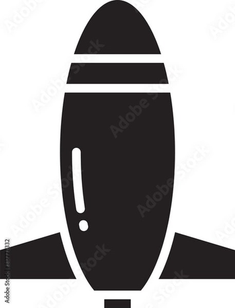 Obraz Missile Glyph Icon