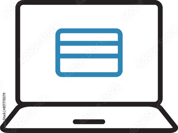 Fototapeta Laptop Payment Icon
