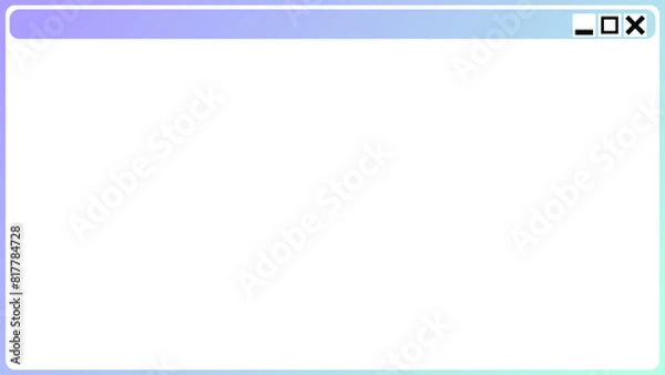 Obraz カラフルなウィンドウ画面