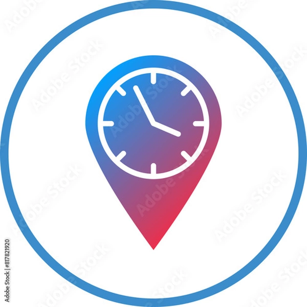 Obraz Local Time Icon Style