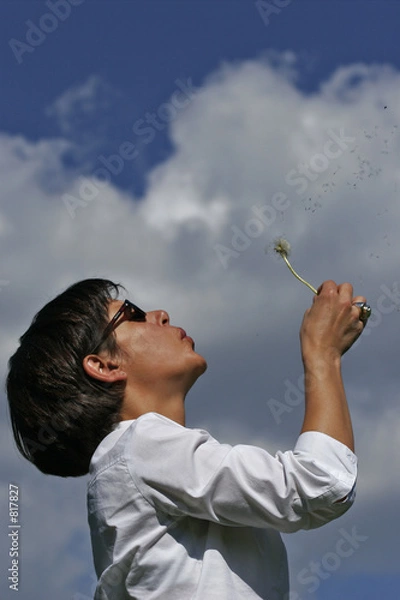 Obraz femme soufflant