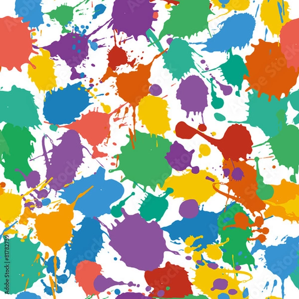 Obraz Bright color seamless pattern. Vector illustration