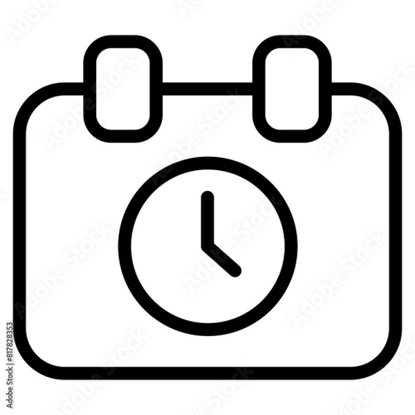 Fototapeta clock line
