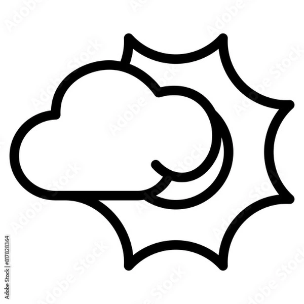 Fototapeta cloudy line
