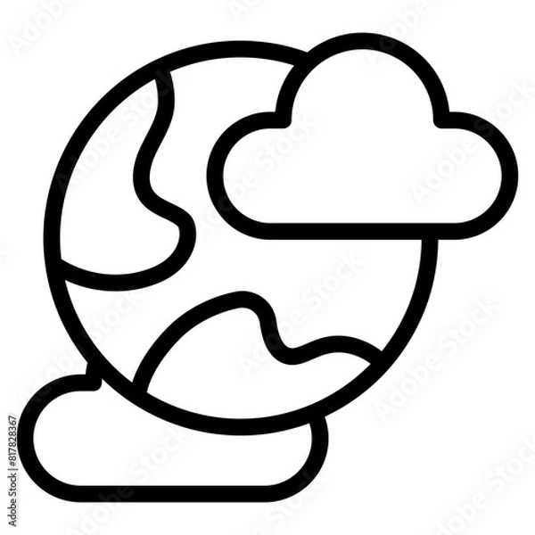 Fototapeta cloudy line
