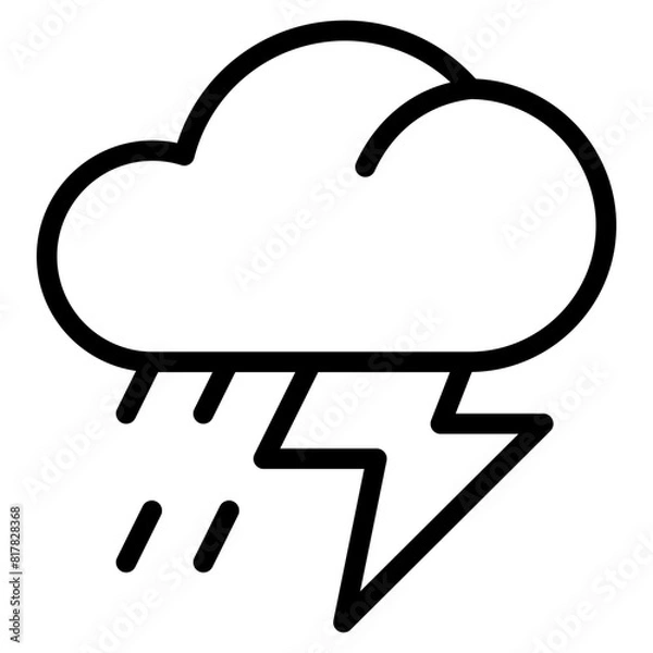 Fototapeta thunderstorm line  
