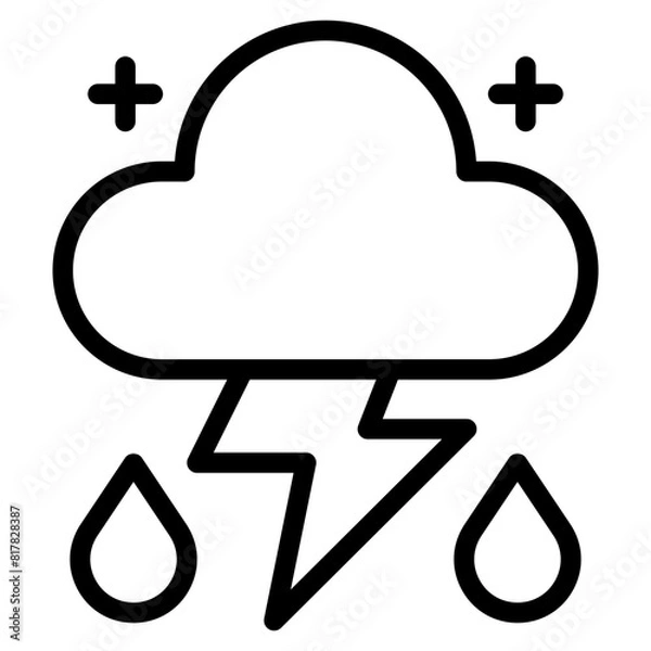 Fototapeta thunderstorm line  
