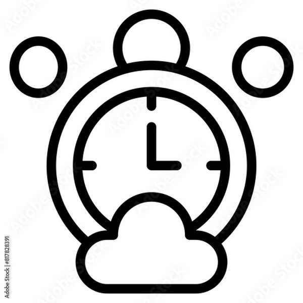 Fototapeta clock line
