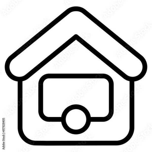 Fototapeta house line
