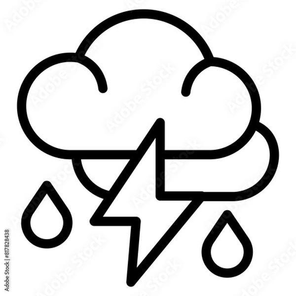 Fototapeta thunderstorm line  
