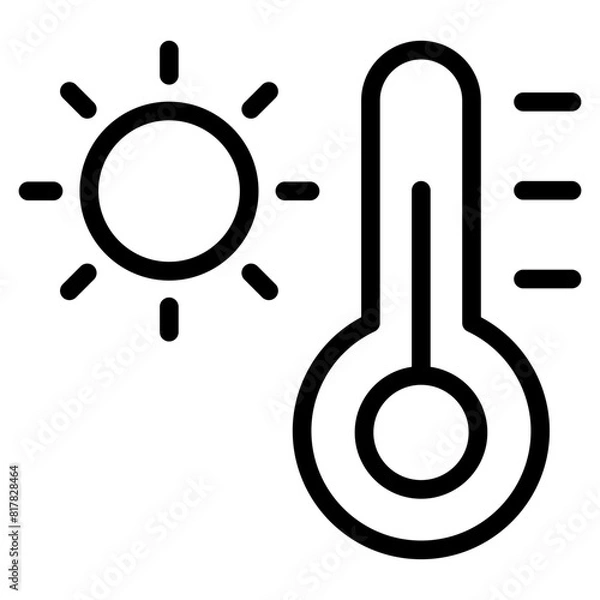 Fototapeta hot weather line
