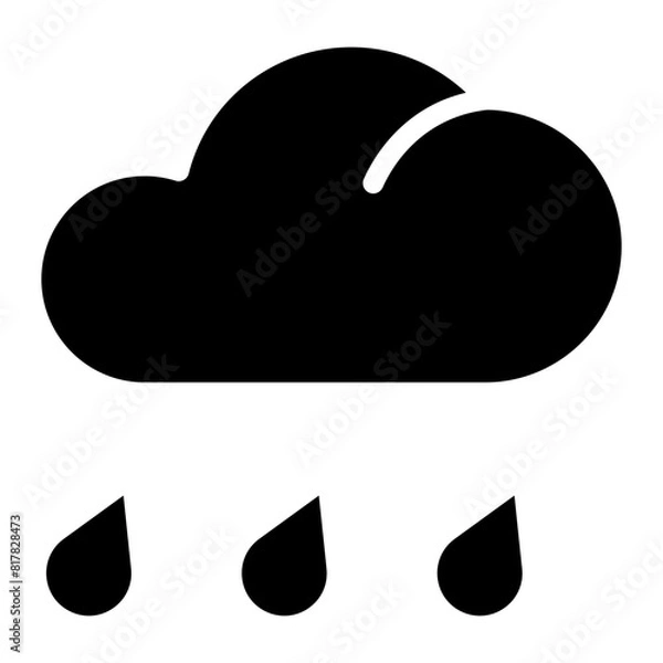 Fototapeta rain glyph
