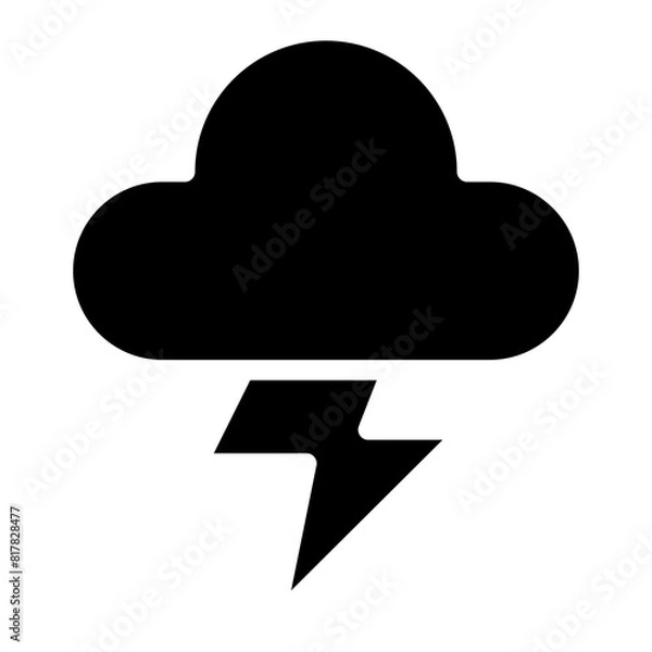 Fototapeta thunderstorm glyph
