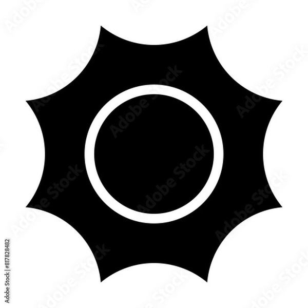 Fototapeta sunny glyph
