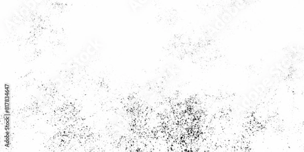 Fototapeta Vector grunge black and white crack paper texture design and texture of a concrete wall with cracks and scratches background.  abstract vintage of old surface dusty rough texture background.