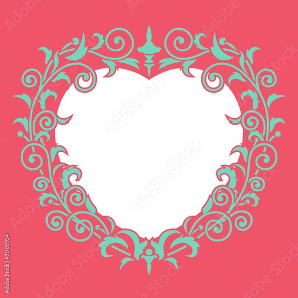 Obraz Wedding invitation frame.