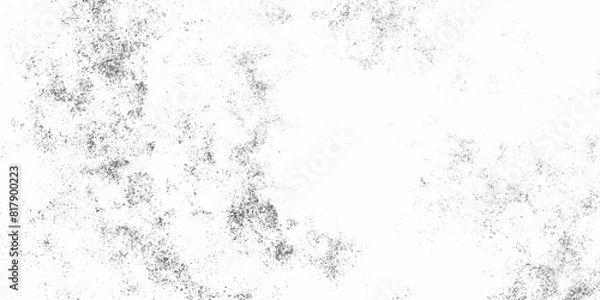 Fototapeta Vector grunge black and white crack paper texture design and texture of a concrete wall with cracks and scratches background.  abstract vintage of old surface dusty rough texture background.