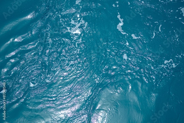 Fototapeta water drops on the water