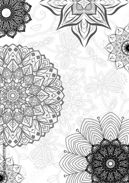 Fototapeta pattern with flowers