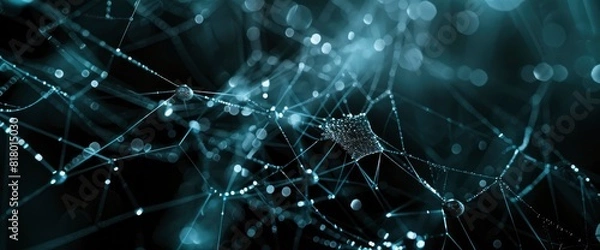 Fototapeta Technology Abstract, Digital Algorithm Webs, Technology Abstract Background