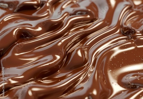 Fototapeta Abstract dark chocolate background. Beautiful Satin Fabric for Drapery Abstract Background. Brown Silk.