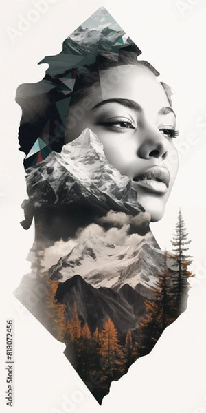 Obraz Mountain Gaze: Intertwined with Nature