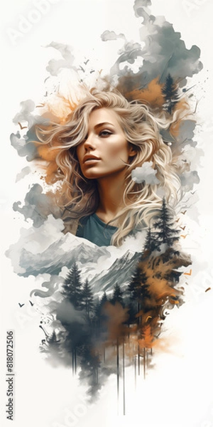 Fototapeta Portrait in the Pines: Among Alpine Air