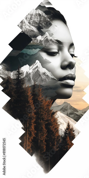 Fototapeta Alpine Whisper: A Portrait Painted by Nature