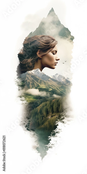 Fototapeta Alpine Elegance: Serenity in the Summit