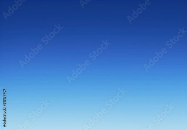 Obraz Blue Sky Gradient Background: Minimalist Style