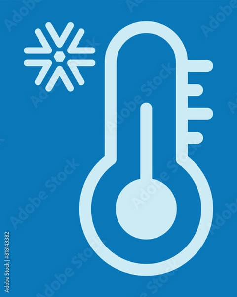 Obraz thermometer icon for testing the temperature of researcher in medical, the medical equipment in the laboratory