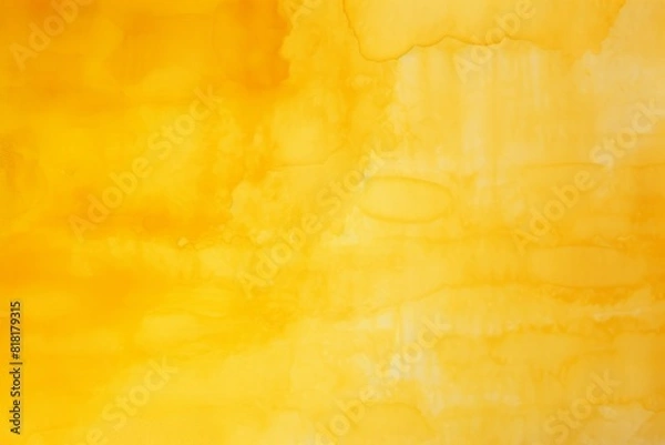Fototapeta A watercolor painting of yellow and orange watercolors background. Generative AI