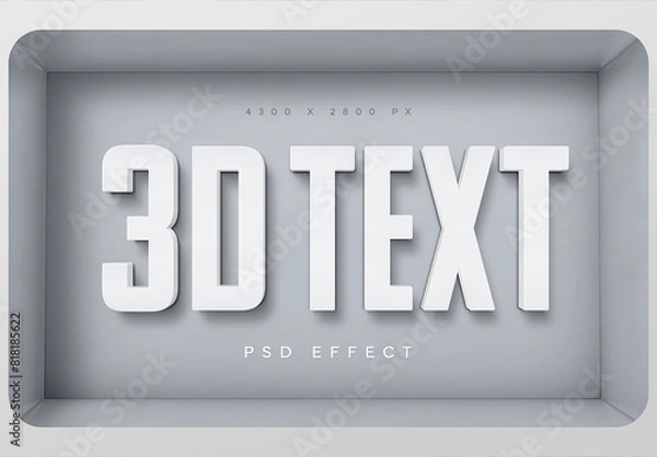 Fototapeta 3D Text Effects