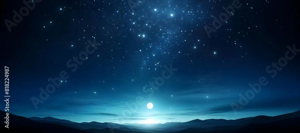 Fototapeta moon and starlight