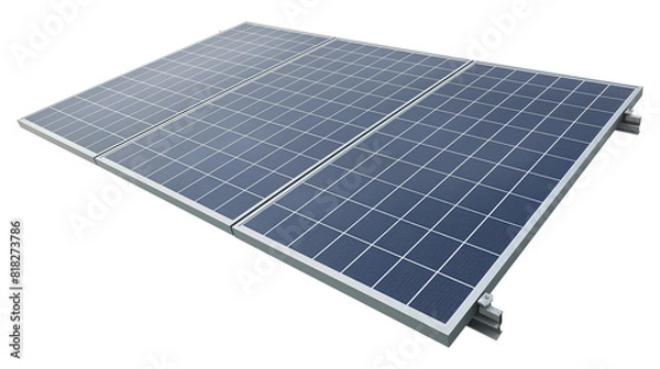 Fototapeta Environmental Protection Technology Solar Panel isolated on a transparent background