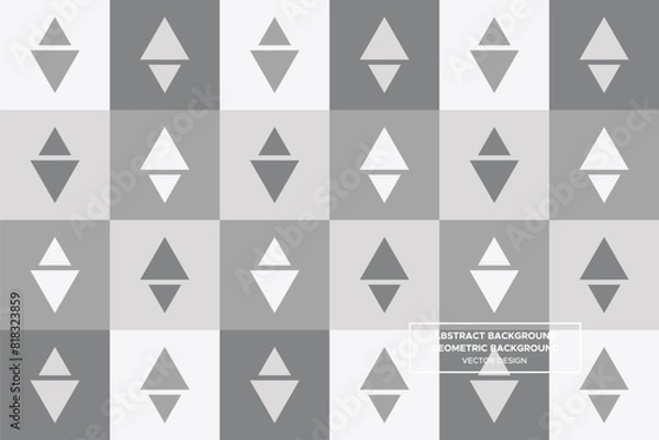 Fototapeta Abstract Background | Geometric Background (Triangles) - Pattern, Profile, Brochure, Website Design, Banner, Wall Art, Poster, Advertisement, Apparel, Textiles, Interior Design (4 Colors) - DL.2.94