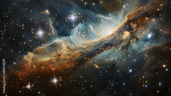 Fototapeta Nebula Cloud A Spectacular Display of Celestial Beauty Captured in Stunning Astrophotography