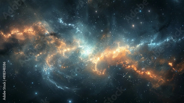 Fototapeta Nebula Cloud A Spectacular Display of Celestial Beauty Captured in Stunning Astrophotography