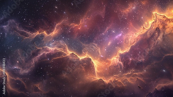 Fototapeta Nebula Cloud A Spectacular Display of Celestial Beauty Captured in Stunning Astrophotography