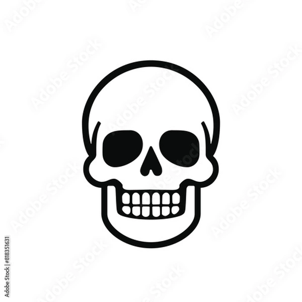 Obraz Human skull icon. Vector illustration