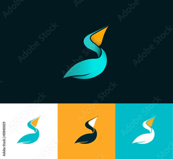 Fototapeta logo pelikana