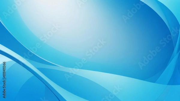 Fototapeta Fondo azul vacío y foco con estudio para mostrar o diseñar. Fondo en blanco hecho de material de cemento.