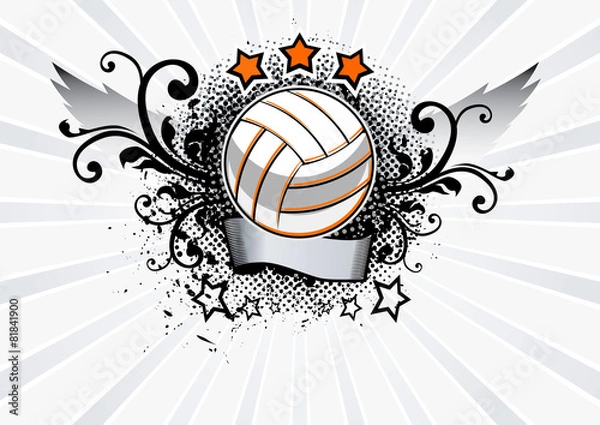 Obraz Volleyball Emblem