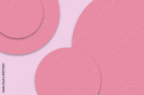 Fototapeta Simple soft pink abstract irregular geometric squares