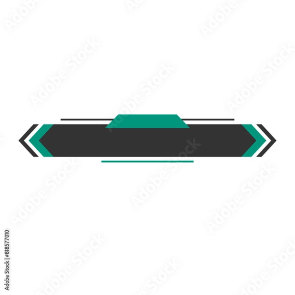 Fototapeta Modern Geometric Lower Third