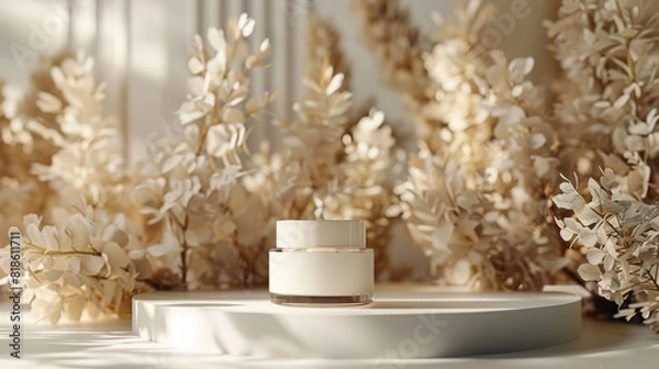 Fototapeta Concept of elegance and sophistication, with the cream symbolizing luxury