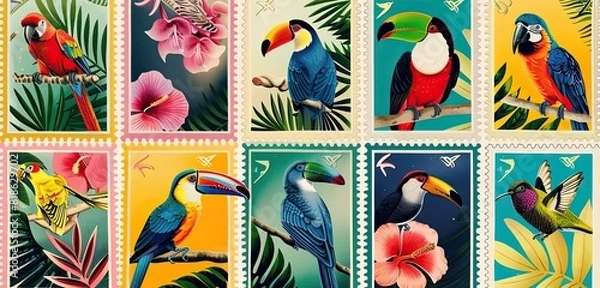 Obraz pattern with birds