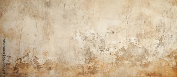 Fototapeta An aged worn cement wall with a grungy texture provides an intriguing background ideal for various purposes with ample copy space image