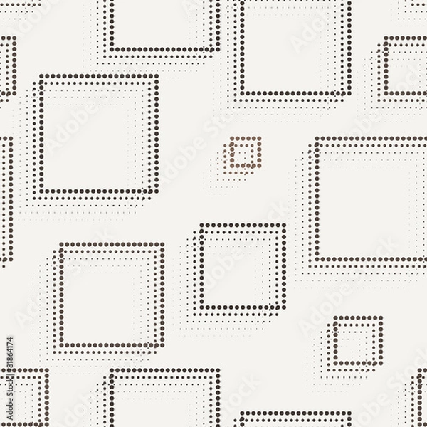 Obraz Vector seamless dotted and lined pattern